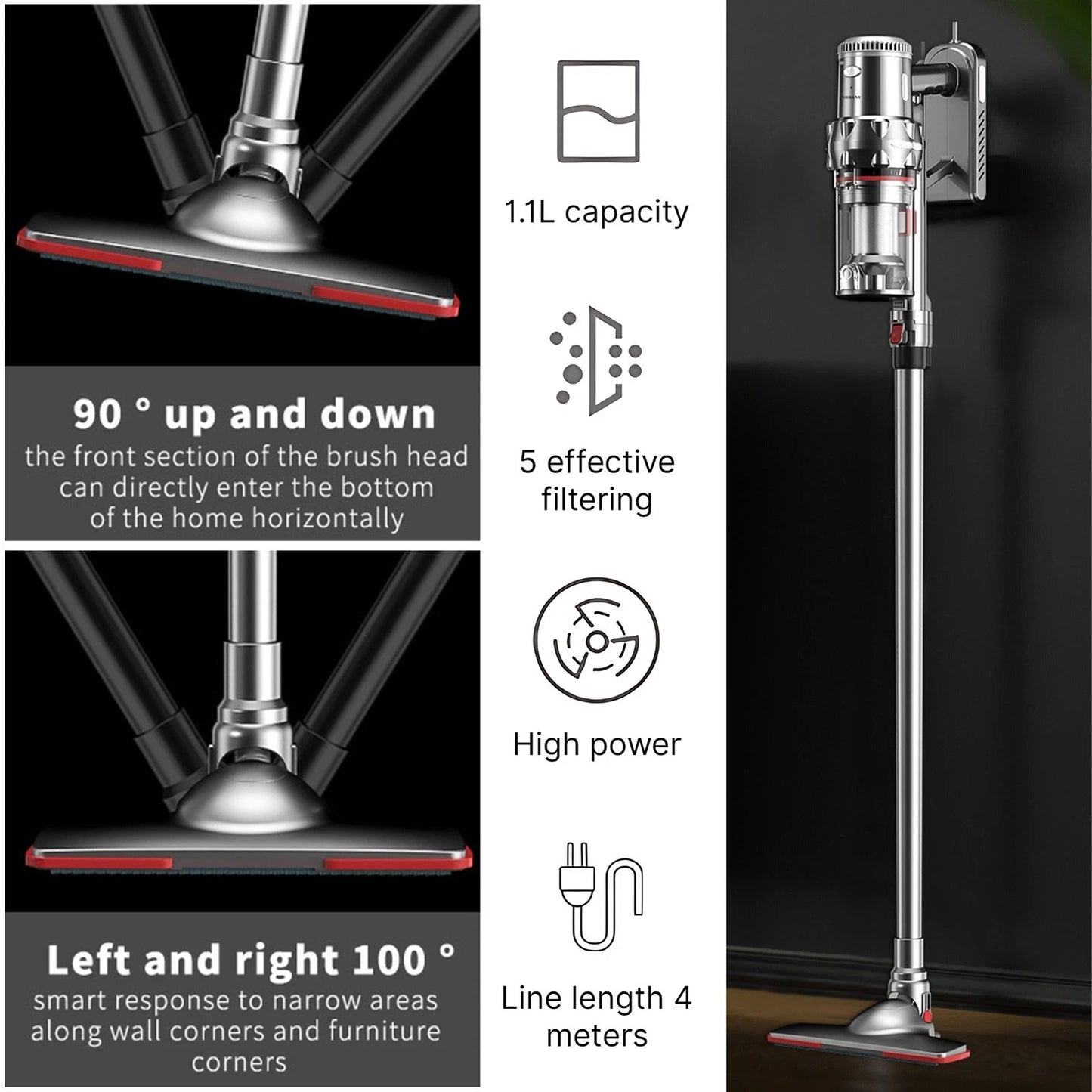 Sokany 16V Cordless Handheld Stick Vacuum – Lightweight Power Suction