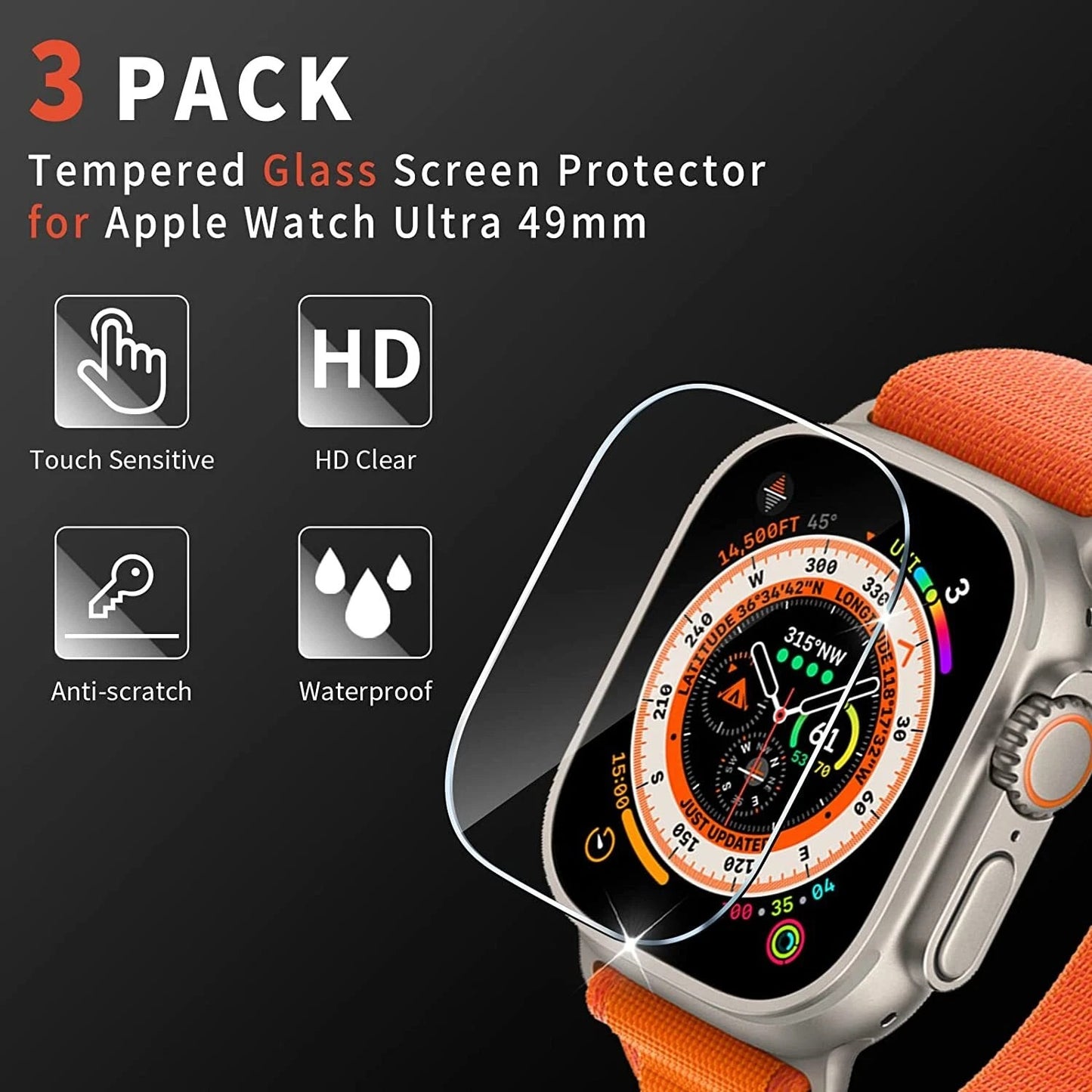 Ultra 4G Big Screen Smart Watch | Camera, YouTube, Facebook, TikTok, Google Access